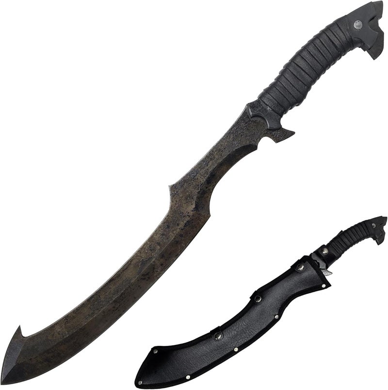 SV Handmade cast Manganese Steel Chopping Blade Sword, Full Tang, Outdoor, Hunting, Camping, Hiking, Survival, with Protective Cover, Multiple Styles to Choose from - Image 1